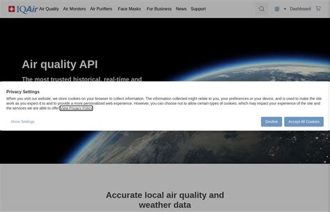 Image result for IQAir API Key