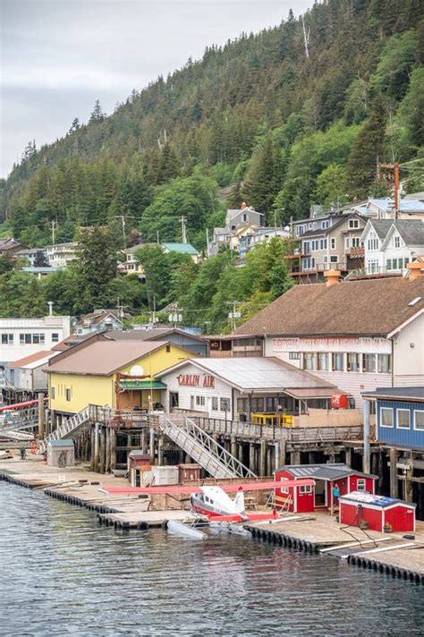 Float Plane Airport Ketchikan Editorial Stock Photo - Image of colorful ...