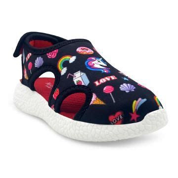 Shop Online Unisex Black All-Over Print Sandals at ₹699