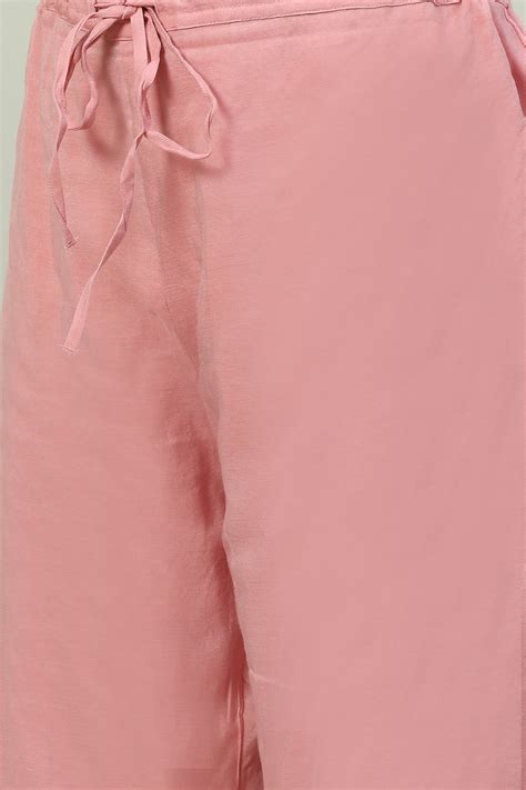 Peach Art Silk Flared 2 Piece Set