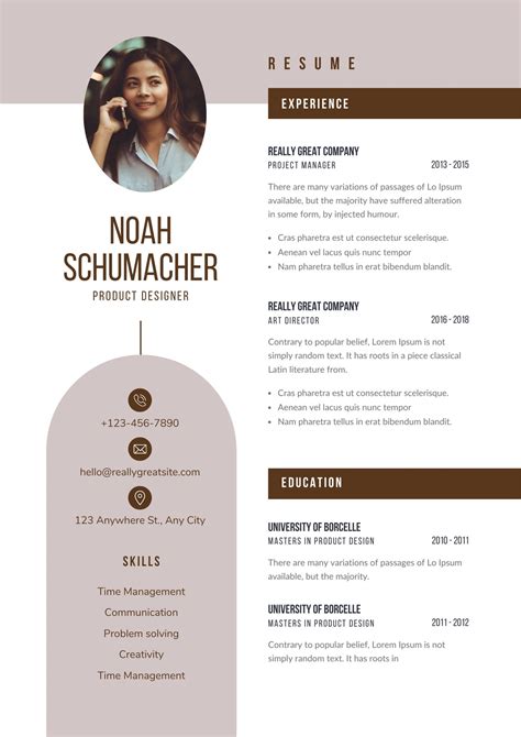 20 Best Free Canva Resume CV Templates To Download For, 45% OFF
