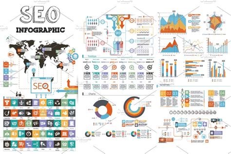 信息图表ppt模板 SEO Infographic Bundle - 云瑞设计