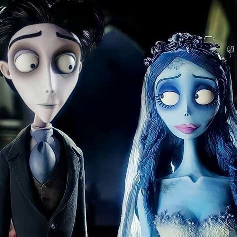 Image result for Tim Burton Corpse Bride Emily and Victor