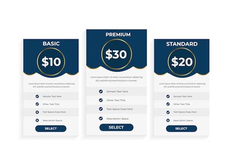 Pricing Table Design 的图像结果