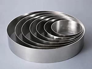 Buy AKYN Store | Cake Ring | Round | Stainless Steel | 6-7-8 Inch ...