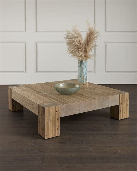 Four Hands Abaso Small Square Coffee Table | Neiman Marcus