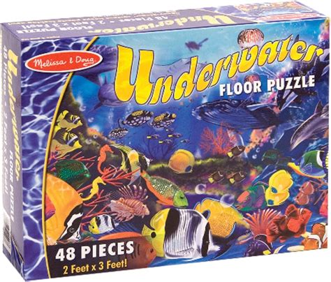 Melissa & Doug Underwater Floor Puzzle - 48 pc : Amazon.co.uk: Toys & Games