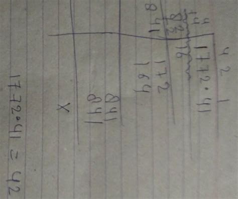 Find out the square root of 1772.41 number using the long division ...