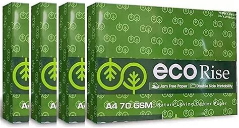 Eco Rise Printing Copy A4 Size JK Paper ECO TREE FRIENDLY 500 Sheet ...