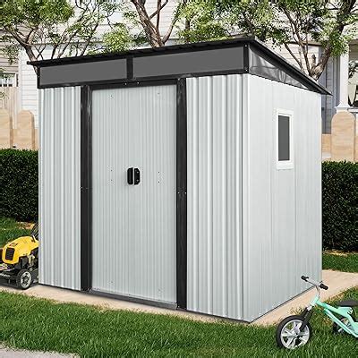 ANTSKU 6X5 FT Outdoor Storage Shed, Waterproof Metal Garden India | Ubuy