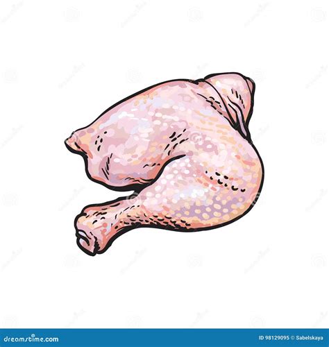 Chicken Leg Drawing
