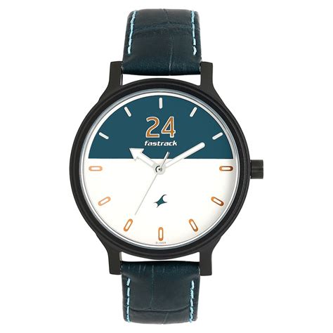 Buy Online Fastrack Road Trip Quartz Analog Bicolour Dial Leather Strap ...