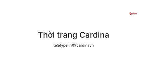 Thời trang Cardina — Teletype