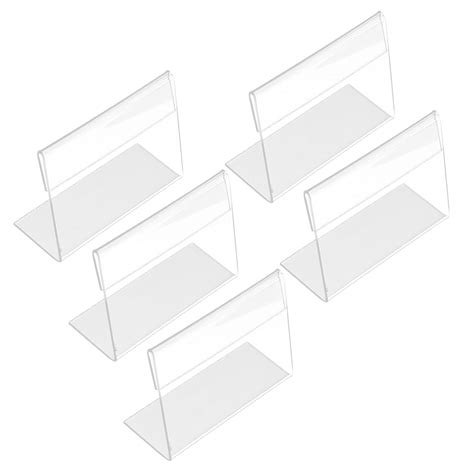 Acrylic Sign Display Holder, L- shaped Price Tag Display Holder Price ...