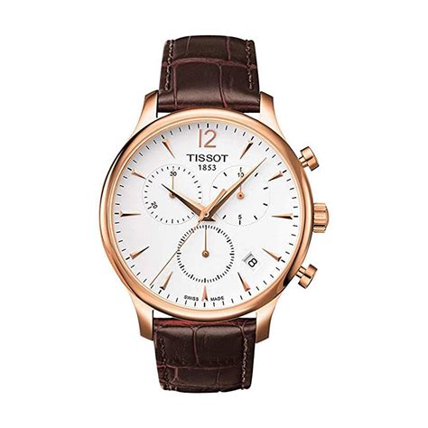 Tissot Tradition Brown Leather Strap With Chronograph Watch