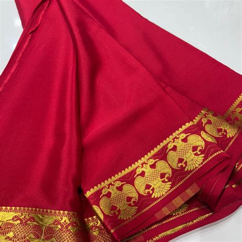 Pure Mysore Silk Saree | Gandaberunda Pattern | Raj Silk Villa