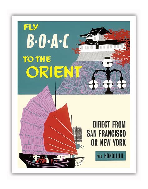 Fly BOAC to the Orient - Direct from San Francisco or New York via ...