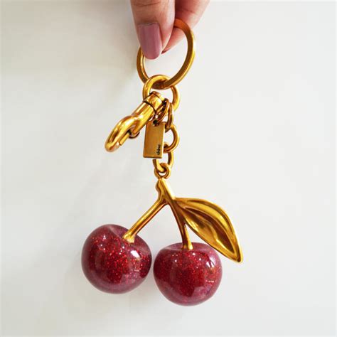 CH99 - Glitter Cherry Bag Charm & Key Ring – Handbags By Moksh