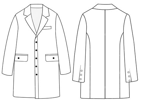 Женский блейзер Векторная линия искусства контур грудная блейзер ...