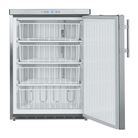 Liebherr GGu 1550 Undercounter Freezer with Static Cooled Basket, 143 L ...