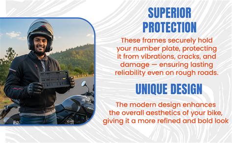 Erodian IND Number Plate Frame For Universal Bikes | Bike Type | Cover ...