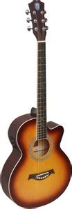 TECHNO TM-39P ST 39" Cutaway Acoustic Guitar Linden Wood Rosewood Right ...