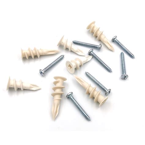 Types Of Plastic Wall Anchors ISPINNER 280pcs Plastic Drywall Anchors