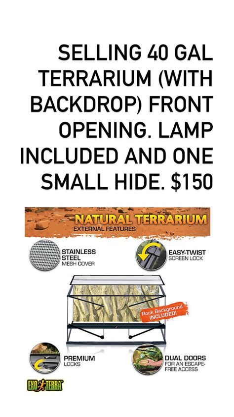 Selling 40 gal terrarium : r/winstonsalem