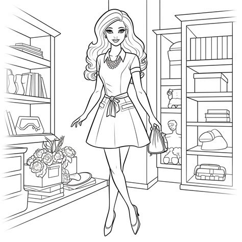 Barbie Free Coloring Pages Printable - prntbl.concejomunicipaldechinu ...