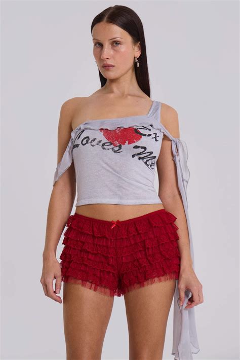 Shop Scarlet Rhea Lace Bloomer Shorts | Jaded London | Clothing