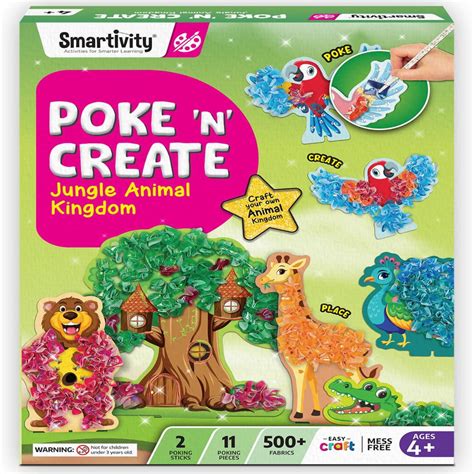 Smartivity Poke 'N' Create Jungle Animal Kingdom | Buy Online at — Toycra