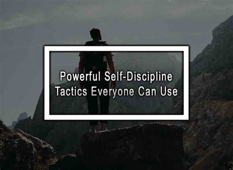 Self-Discipline Methods 的图像结果