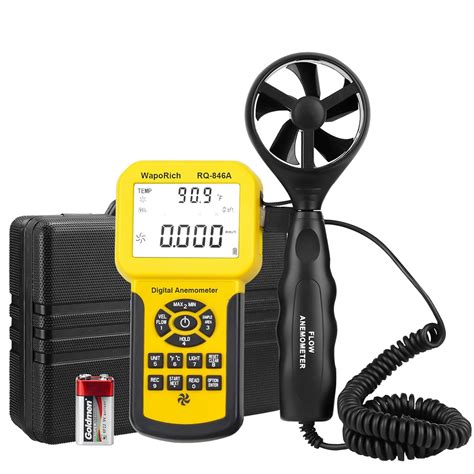 Pro HVAC Anemometer-0.001~100MPH Measures Wind Speed, CFM Air Flow ...