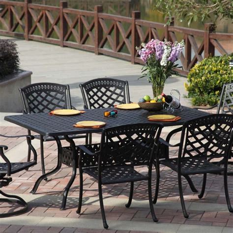 Darlee Sedona 7 Piece Cast Aluminum Patio Dining Set