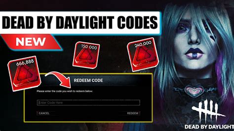 Redeemable Code Dbd 的图像结果