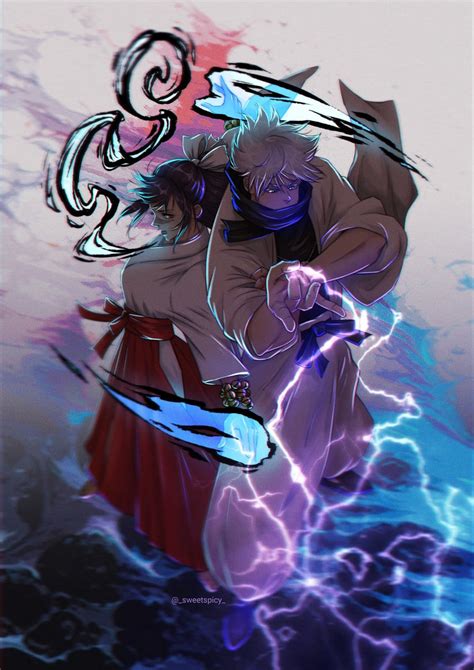 gojou satoru and iori utahime (jujutsu kaisen) drawn by sweetspicy ...