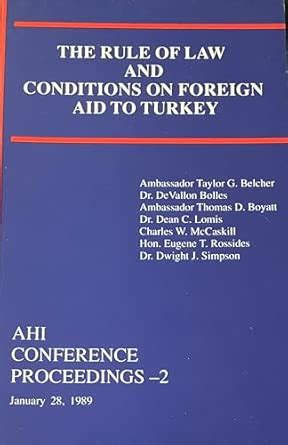 Buy The Rule of Law and Conditions on Foreign Aid to Turkey: A ...