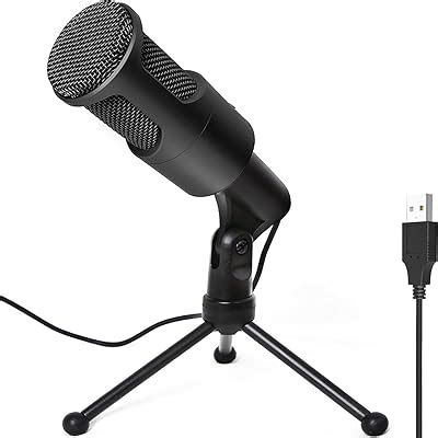 LipiWorld® Condenser MIC 3.5mm Recording Professional Microphone with ...