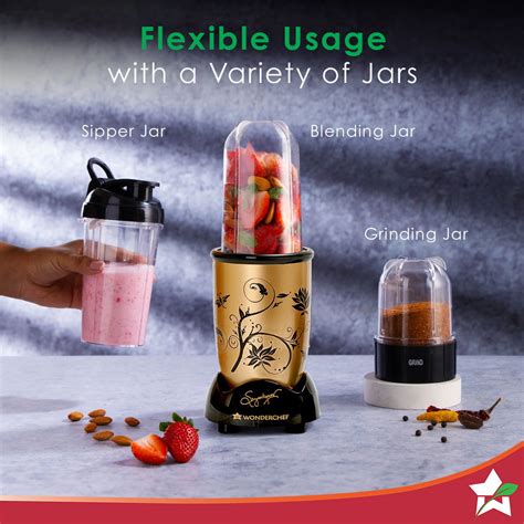 Nutri-blend, 500W, 22000 RPM 100% Full Copper Motor, Mixer-Grinder, Bl ...