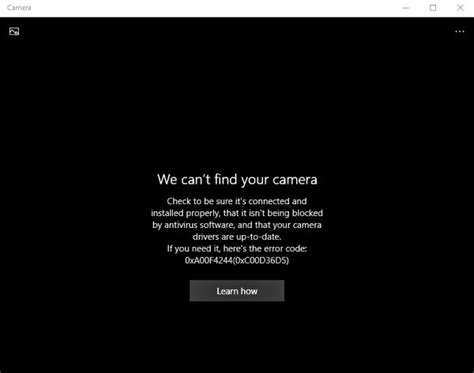 Windows Camera App Error Code 0Xa00f4244 Fix 的图像结果