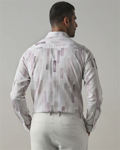 Buy Pastel Pink Digital Print Slim Fit Casual Shirt Online at Muftijeans