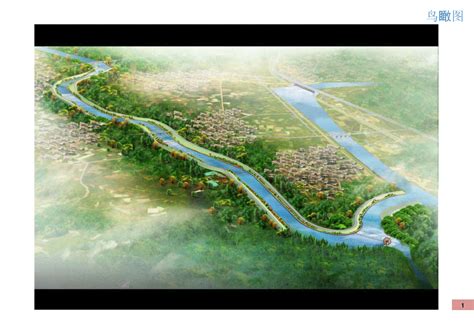 河道景观su模型下载-光辉城市