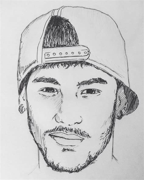 Neymar Drawing at PaintingValley.com | Explore collection of Neymar Drawing