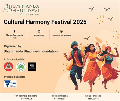 Cultural Harmony Festival 2025, Clayton Community Centre, Noble Park ...