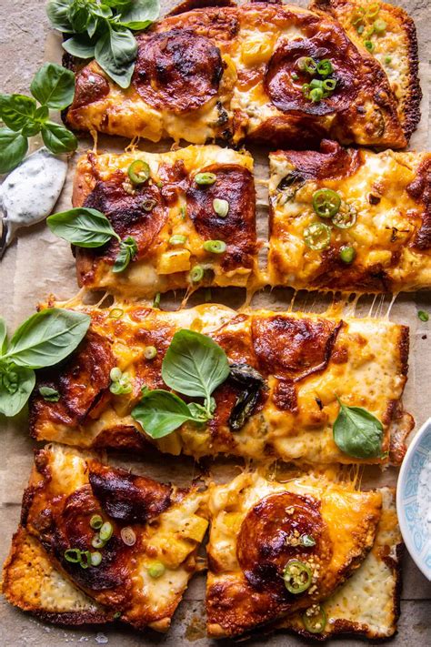 Sheet Pan Hawaiian Pepperoni Pizza. - Half Baked Harvest
