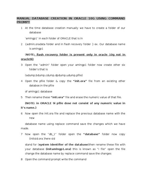 Image result for CreateDatabase in Oracle 10G