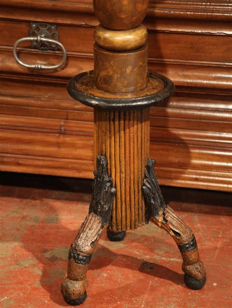 17th Century Italian Carved Painted Seven-Arm Forged Floor Lamp ...