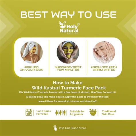 100% Pure wild kasturi turmeric powder for Skin & Face| Holy Natural