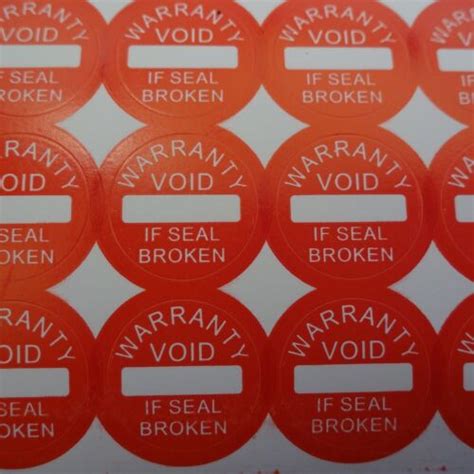 Buy Void if Seal Broken Tamper Proof Security Stickers labels (AVR003 ...