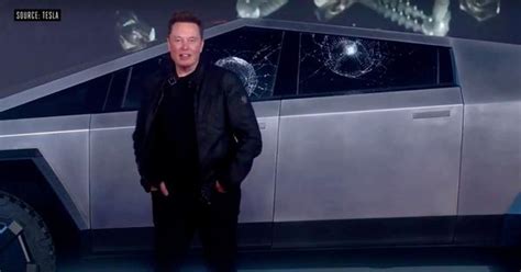 Video: Elon Musk’s Tesla Cybertruck has unbreakable glass that broke at ...